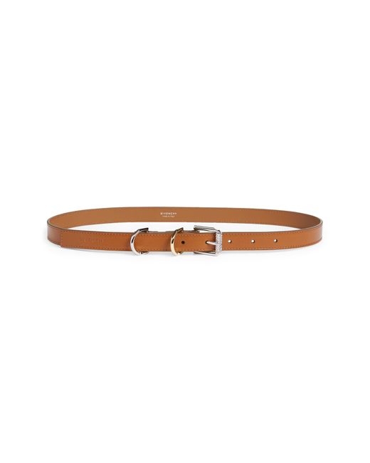 Givenchy White Voyou Leather Belt