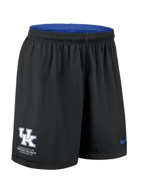 Nike Blue Kentucky Wildcats 2025 Sideline Reversible Performance Shorts for men