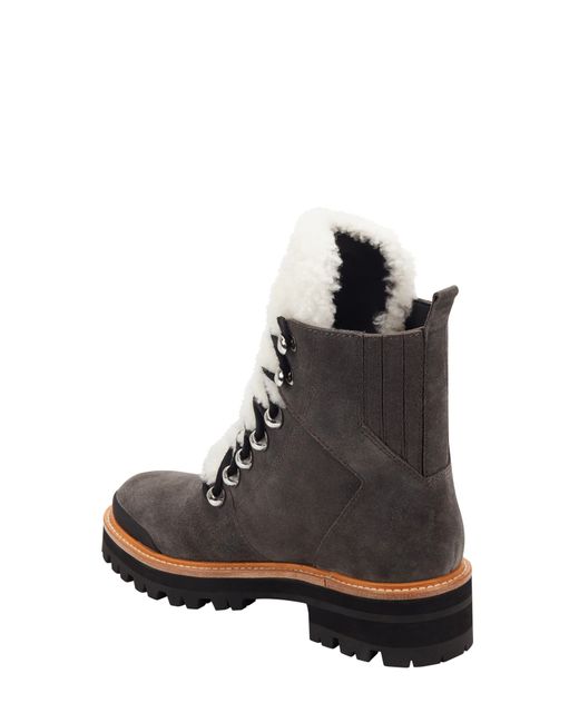 izzie genuine shearling lace up boot