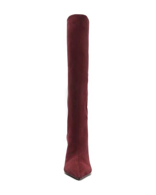SCHUTZ SHOES Red Ellen Up Pointed Toe Boot