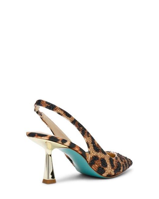 Betsey Johnson Multicolor Clark Slingback Pointed Toe Pump