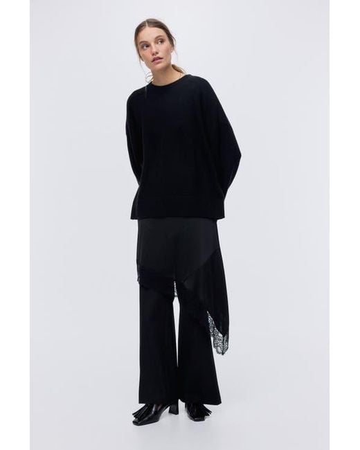 H&M Black Flared Trousers