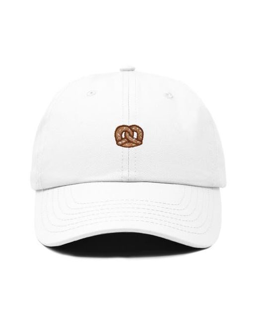 Alix White Pretzel Dad Cap