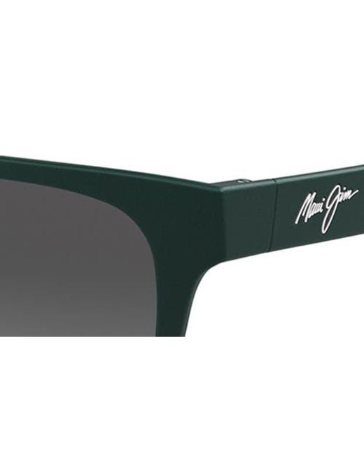 Maui Jim Black Kapeau 54Mm Polarizedplus2 Rectangular Sunglasses for men