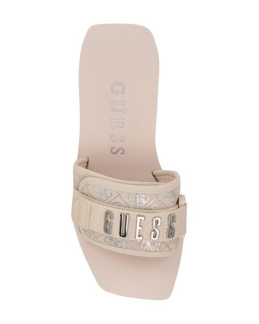 Guess Natural Dellean Platform Wedge Sandal
