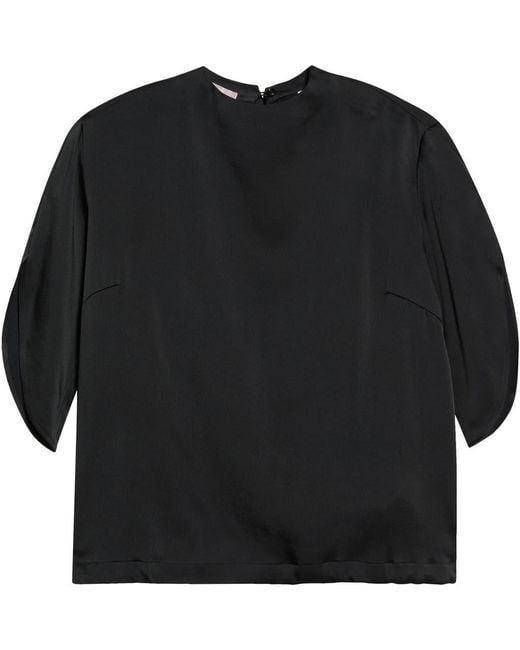 Herno Black Satin Top