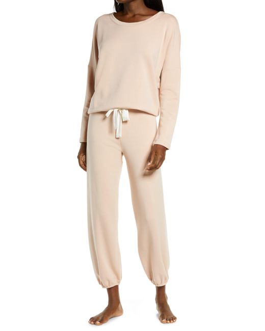 Eberjey Softest Sweats Pajama Top in Natural Lyst