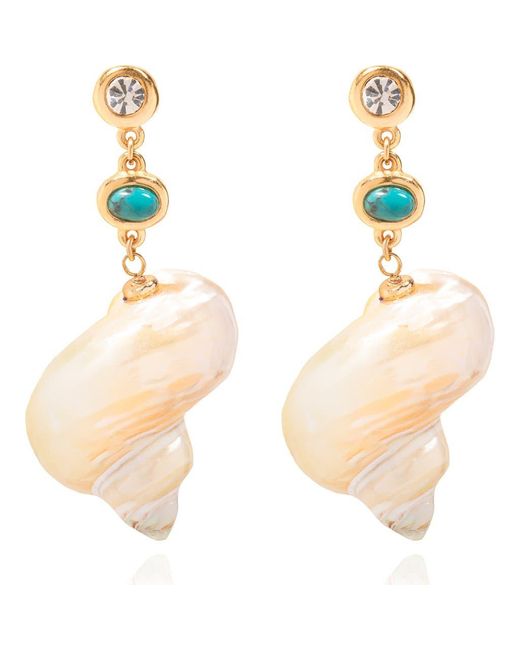 Sequin Natural Loulou Statement Earrings