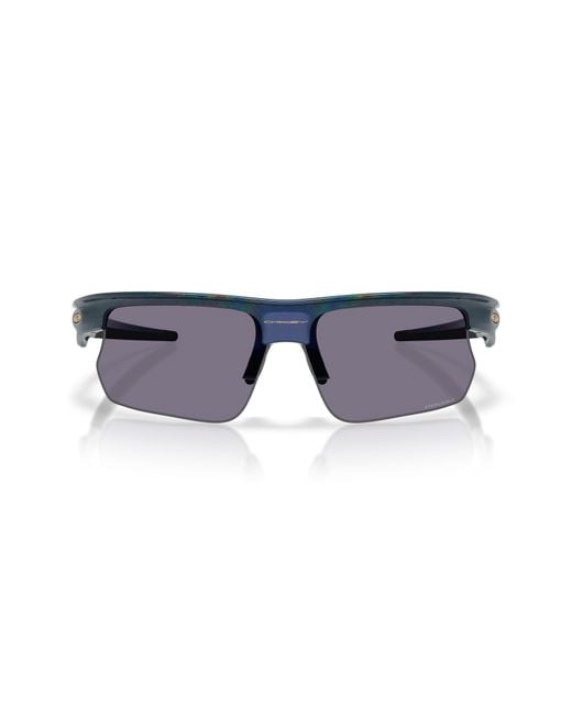 Oakley Blue Bisphaera 68Mm Oversize Gradient Prizm Rectangular Sunglasses