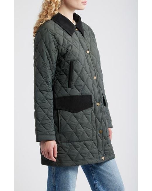 Pendleton Black Sun River Quilted Field Coat