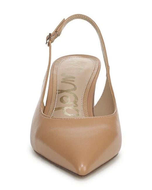 Sam Edelman Natural Winfred Pointed Toe Slingback Sandal