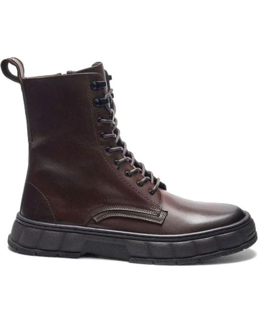 A. Veer Brown Bastion Ankle Boot for men