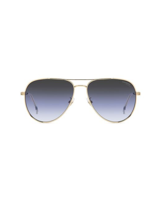 Carrera Blue 60Mm Gradient Pilot Sunglasses