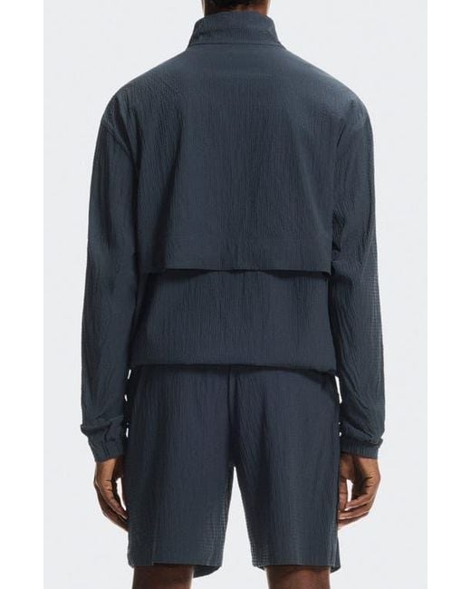 On Shoes Blue Courtside Half Zip Pullover for men