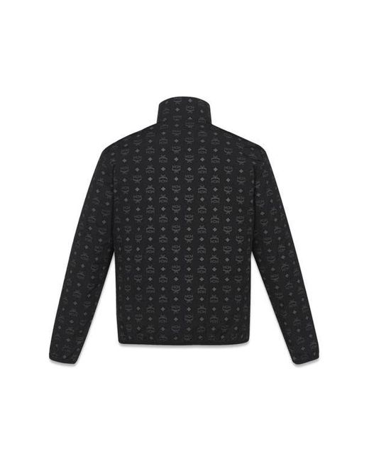 MCM Black Reversible Monogram Print Windbreaker for men