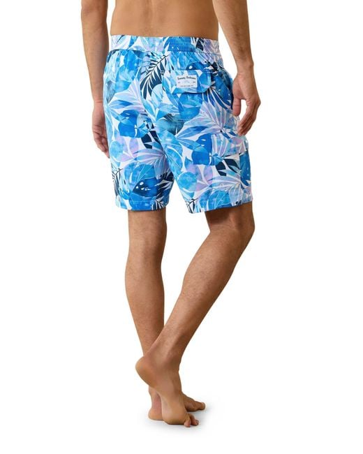 Tommy Bahama Baja Palma Fresca Swim Trunks in Blue for Men | Lyst