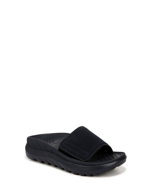 Vionic Black Rejuvenate Slide Sandal