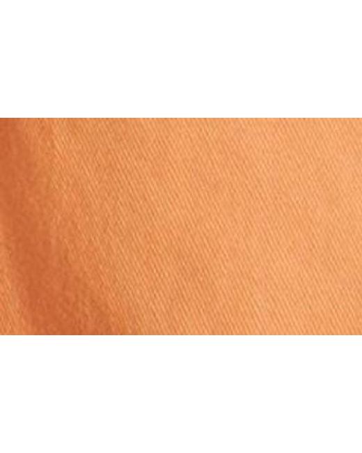 Wit & Wisdom Orange 'Ab'Solution Frayed Patch Pocket High Waist Twill Shorts