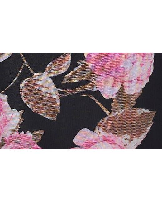 Princess Polly Black Modalla Floral Print Mesh Maxi Skirt