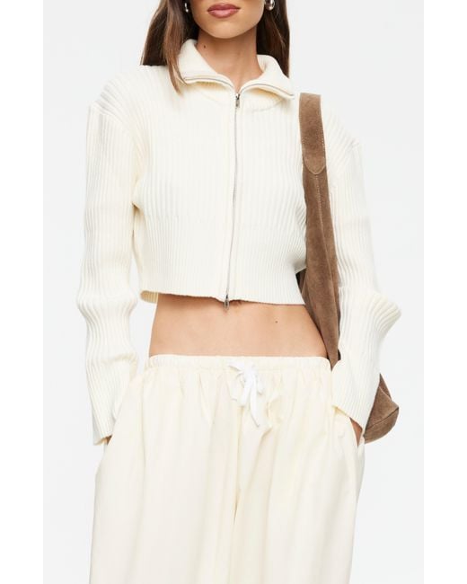 Lioness White Priority Knit Sweater