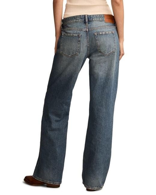 Lucky Brand Blue Baggy Wide Leg Jeans