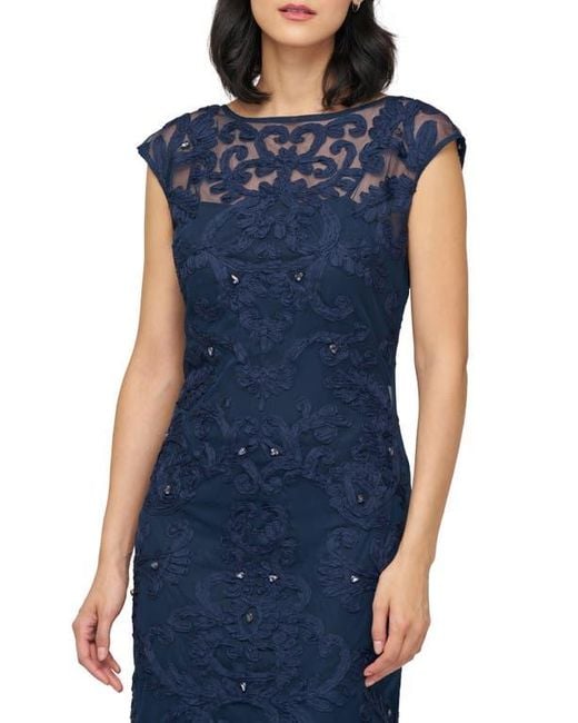js collections lace cocktail dress JS Collections Sleeveless nude with black Lace cocktail Dress Womens 10