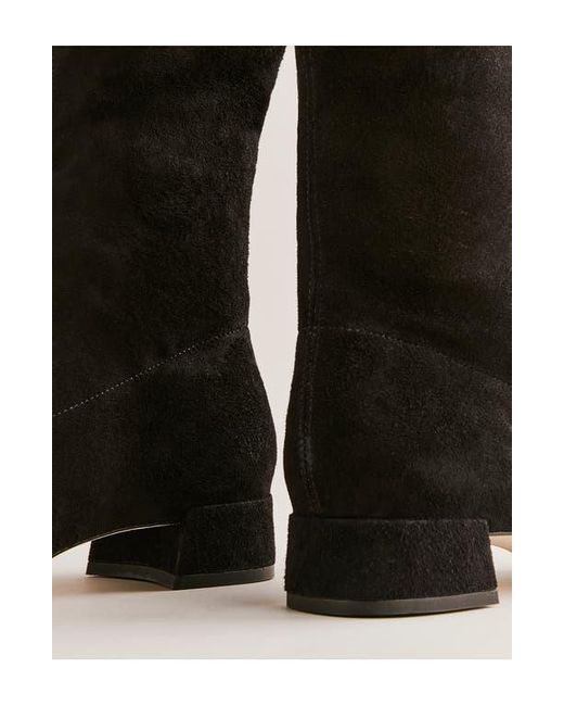 Reformation Black Raven Knee High Boot
