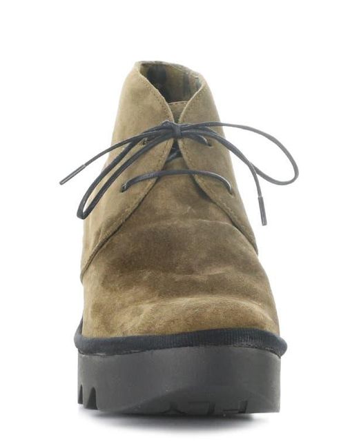 Fly London Green Brak Wedge Bootie