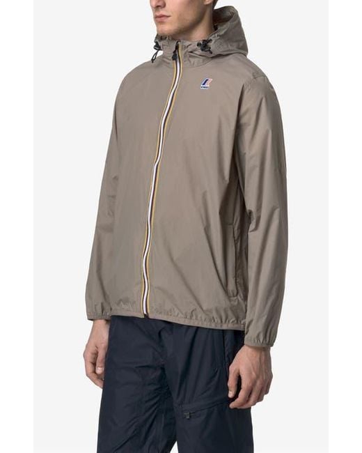 K-Way Brown Le Vrai 4.0 Claude Water Repellent Jacket