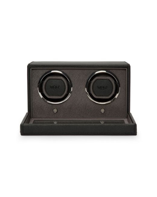 Wolf Cub Double Watch Winder in Black Lyst