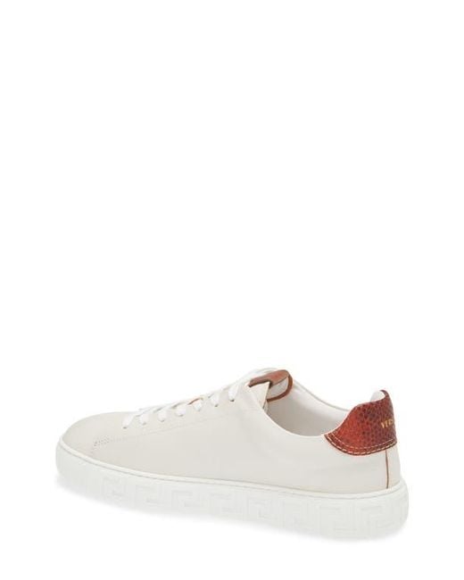 Versace White Greca Sneaker for men