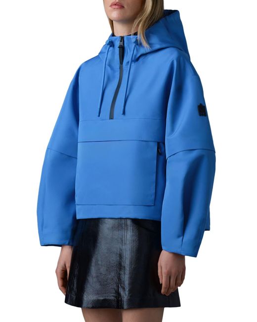 Mackage Blue Demie Convertible Windproof & Water Repellent Recycled Polyester Anorak