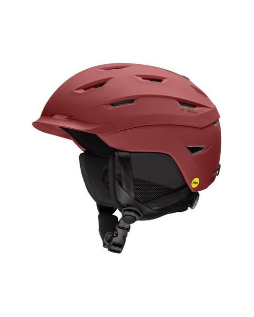 Smith Red Level Snow Helmet With Mips Round Contour Fit