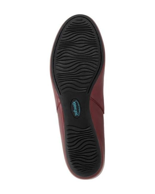 Softwalk® Red Sheffield Slingback Flat