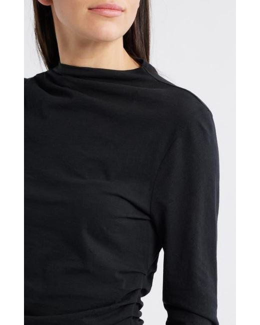Nation Ltd Black Mock Neck Top