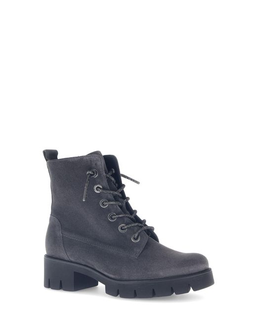 Gabor Blue Sofia Combat Boot
