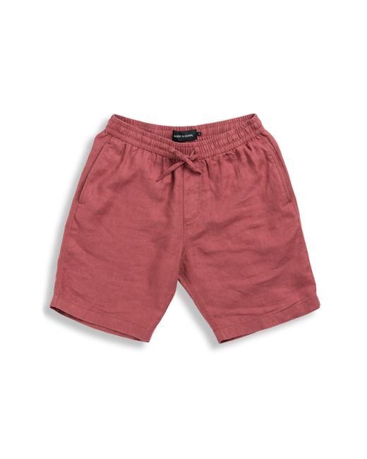 Rodd & Gunn Red Linen Shorts for men