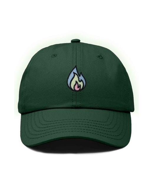 Alix Green Fire Dad Hat for men