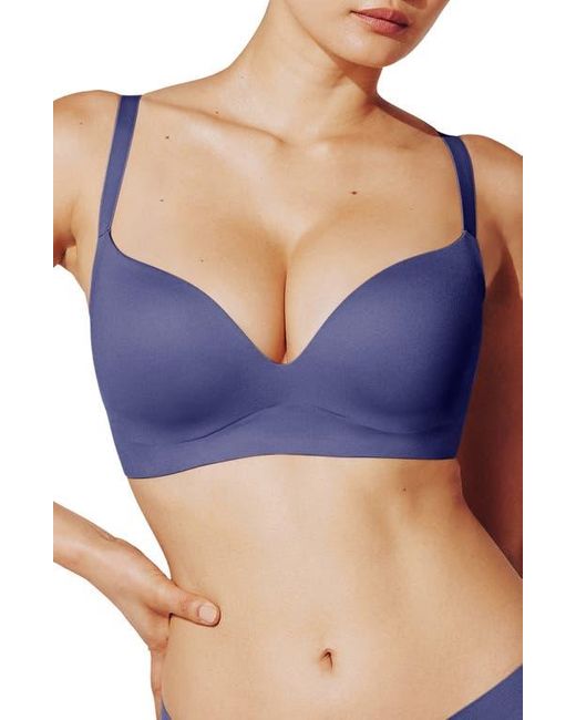 Thirdlove Blue Zero Edge Wireless Push-Up Bra