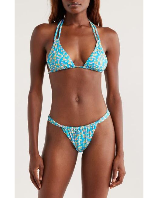 Kulani Kinis Blue Halter Bikini Top