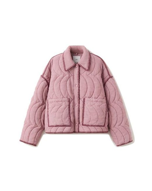 Mango Red Quilted Jacket