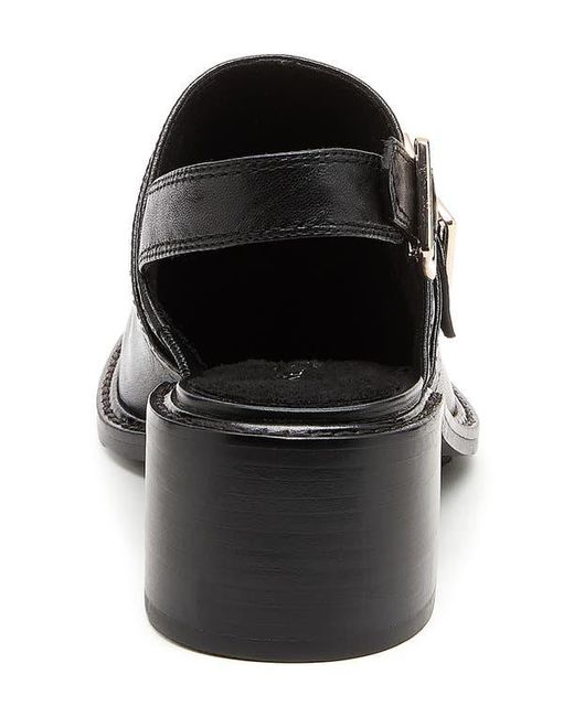 Kelsi Dagger Brooklyn Black Glory Square Toe Slingback Pump