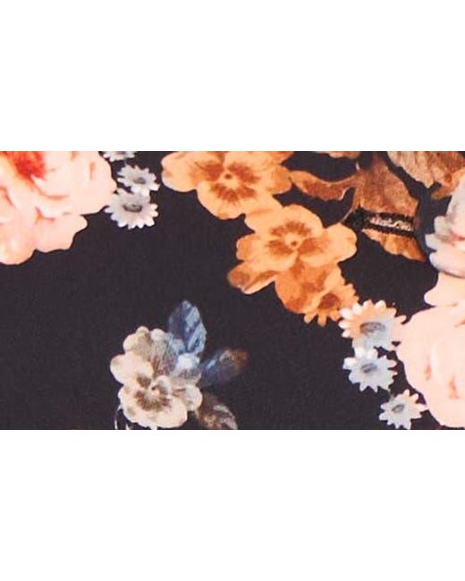 Ted Baker Multicolor Tailored Floral Short Sleeve Shirtdress
