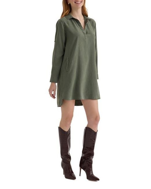 Bella Dahl Green A-Line Shirtdress