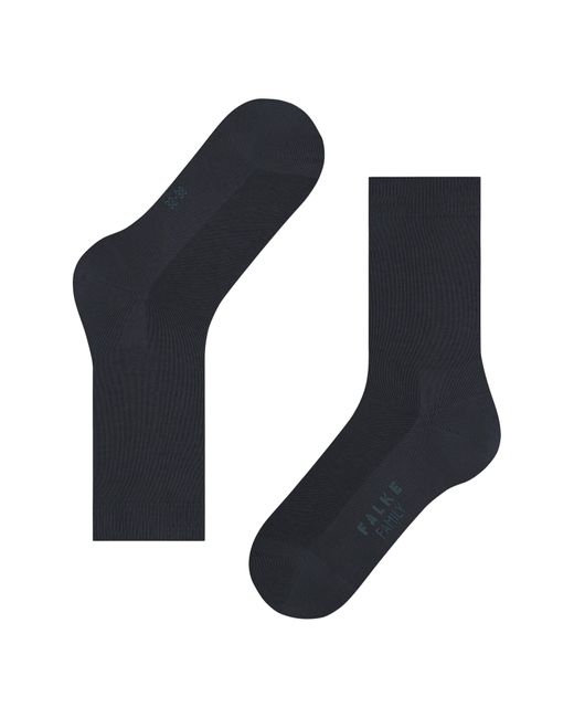 FALKE Family Cotton Blend Crew Socks in Blue Lyst