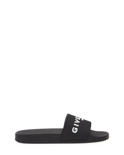 Givenchy Black Logo Slide Sandal for men