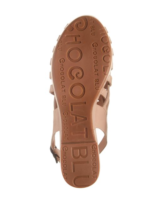 Chocolat Blu Pink Graham Platform Sandal