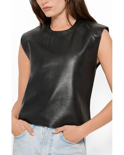 AS by DF Black Blaze Recycled Leather Tee
