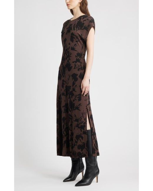 Nordstrom Black Dolman Sleeve Maxi Dress