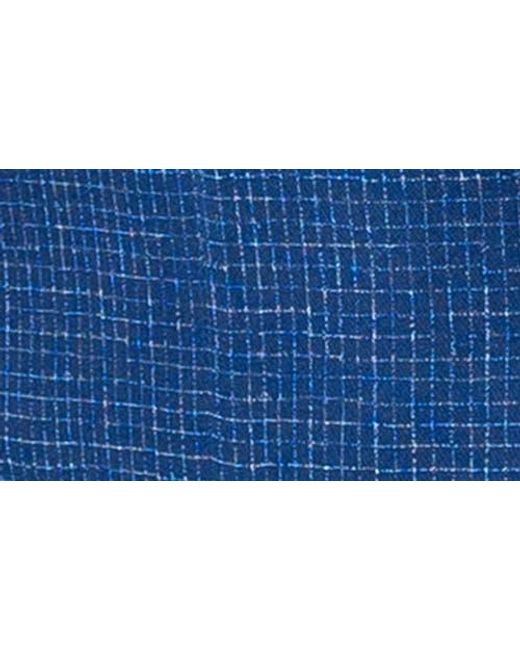 Maceoo Blue Unconstructed Squared Blazer for men